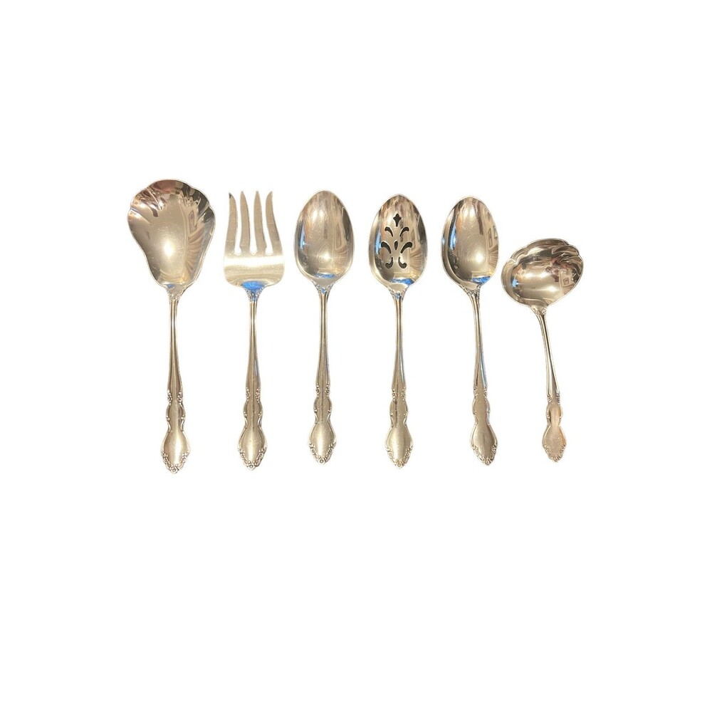 6 PEICE HOSTESS SET ONEIDA DOVER‎ STAINLESS Serving Utensils